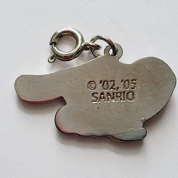 2005 Cinnamoroll Sanrio Brand Metal Charm On Spring Ring Hello Kitty & Friends - Picture 2 of 3